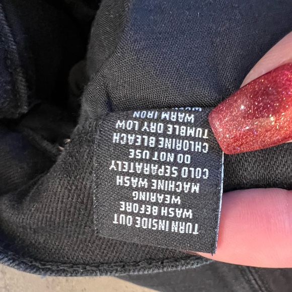 RSQ men’s slim straight black jeans. - Picture 4 of 7